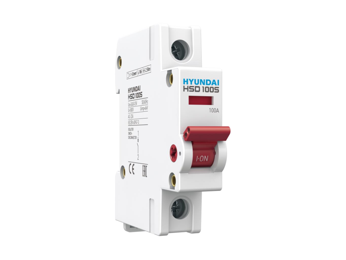 HSD100S 16–125 | Otomat Tipi Anahtar, 1 Kutuplu | AC 240/415 V