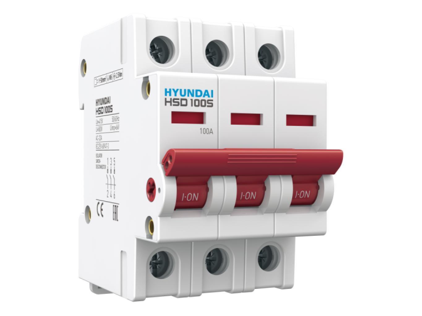 HSD100S 16–125 | MCB-Type Switch Disconnector, 3-Pole | AC 240/415 V