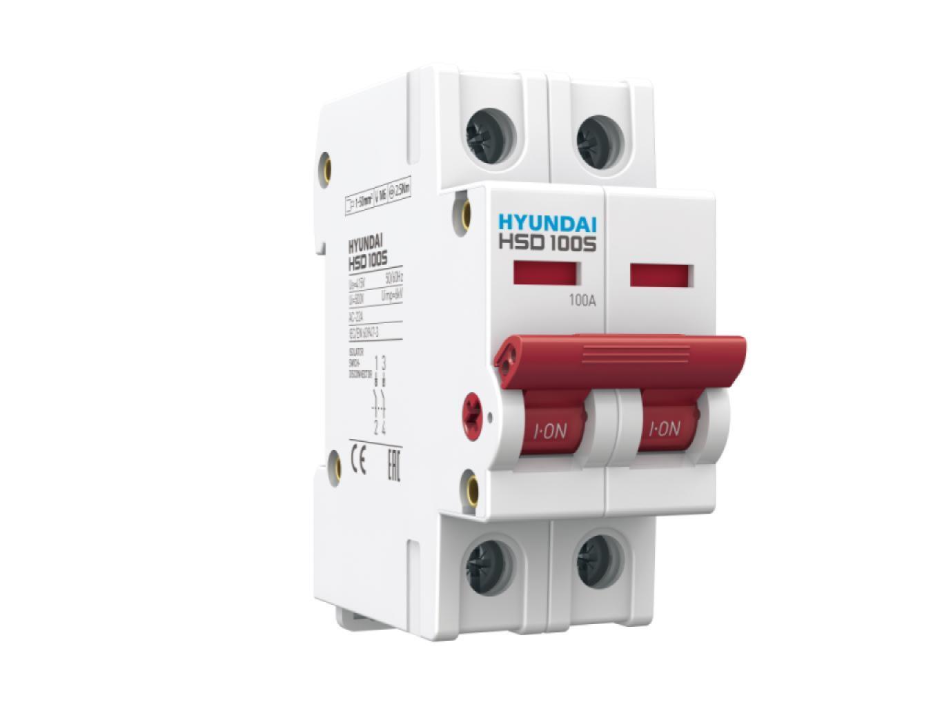 HSD100S 16–125 | MCB-Type Switch Disconnector, 2-Pole | AC 240/415 V